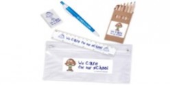 Stationery Set in PVC Pencil Case - LL4442