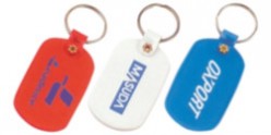 Oval Flexible PVC Keytag LN1051